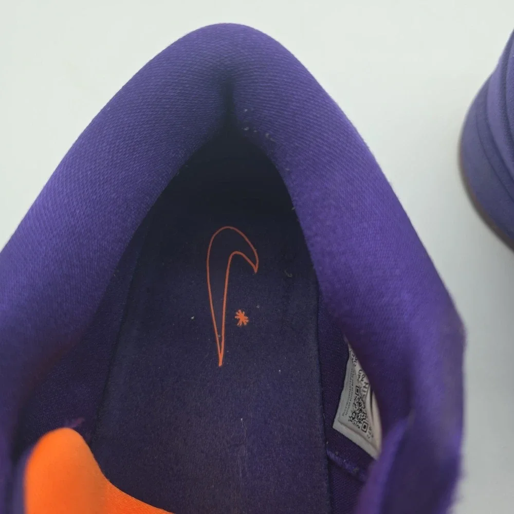 Nike Book 1 Men's Low Top Lace Up Athletic Sneaker Solid Purple Orange Size 10